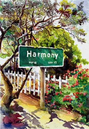 Harmony Sign14 x 10” - $300
Matted, unframed
14 x 10” Giclée Print - $45